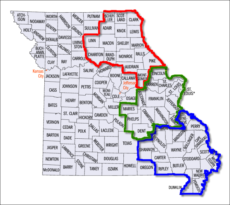 Us Bankruptcy Court Eastern District Of Missouri Counties by Division | Eastern District of Missouri | United States